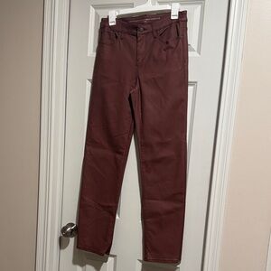 Chico's Deep Red Girlfriend Bootcut Pants